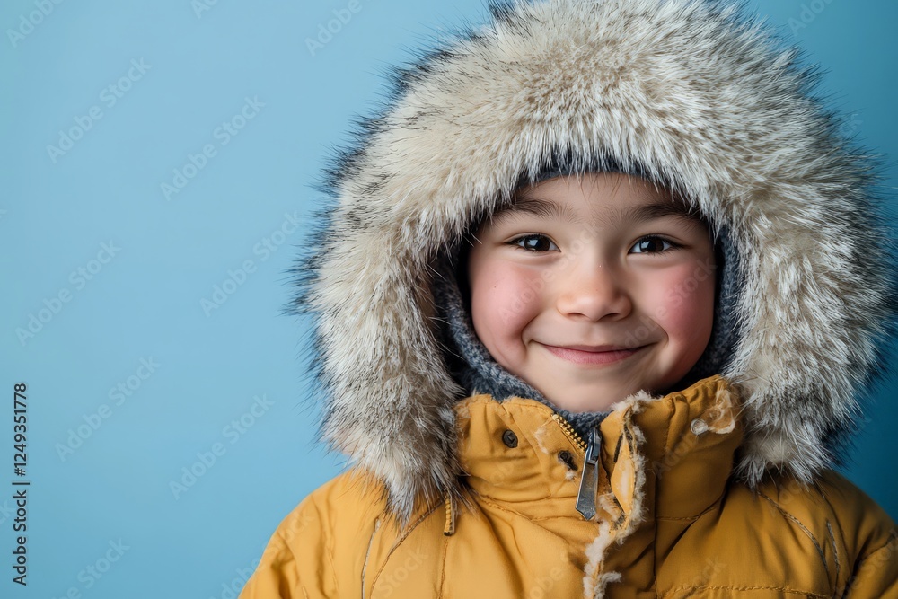 Smiling Inuit Boy Portrait Smiling Inuit Boy Portrait