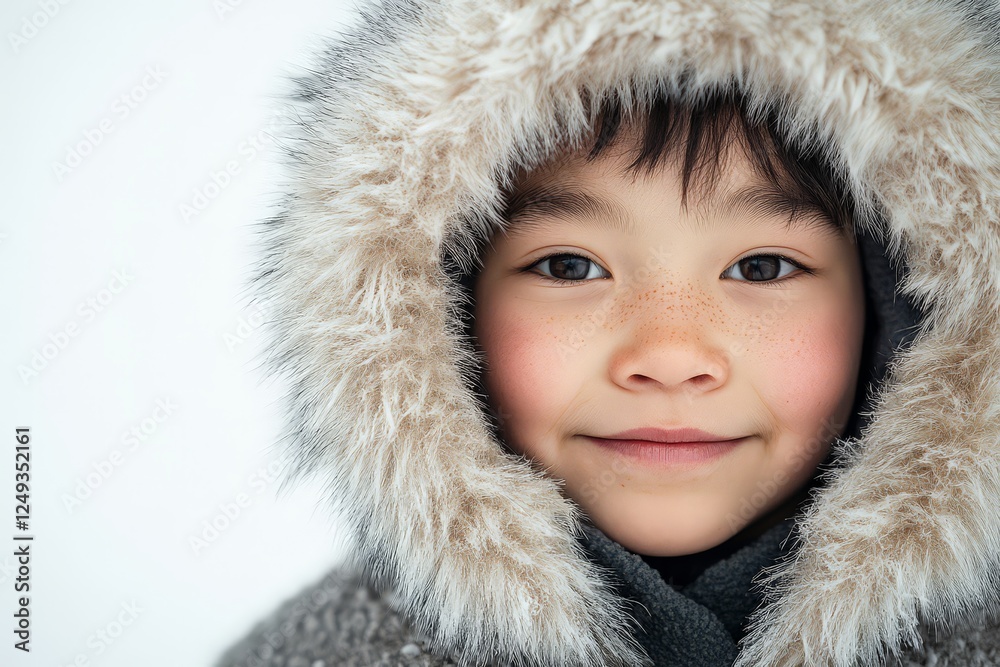 Portrait of a Young Inuit Boy Portrait of a Young Inuit Boy