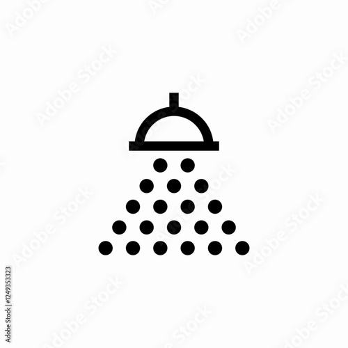 shower running icon sign vector