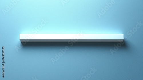 Wallpaper Mural Minimalist white rectangular object on light blue background Torontodigital.ca