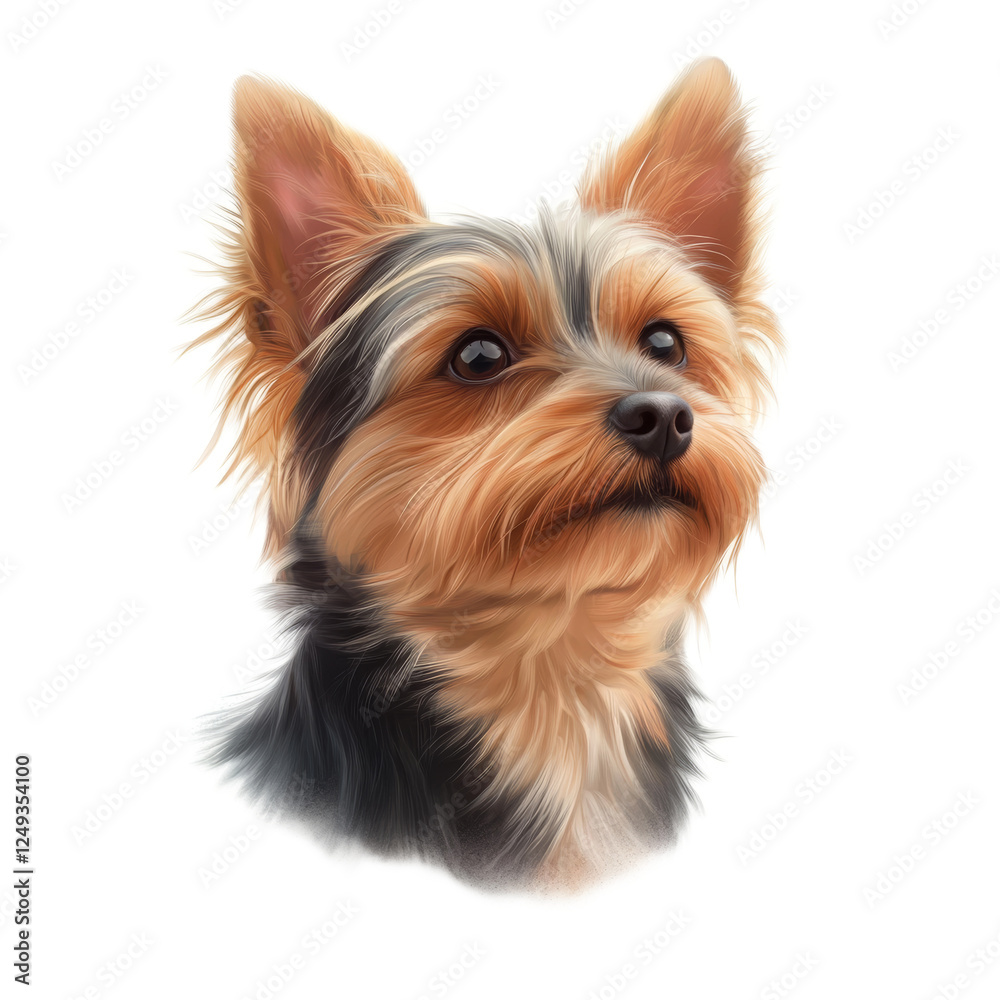 Fototapeta premium Adorable Yorkshire Terrier Portrait
