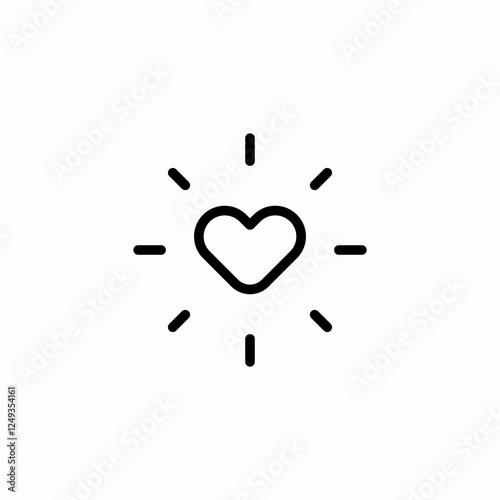 tap heart icon sign vector