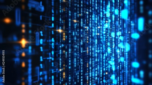 Wallpaper Mural Abstract Blue Light Bars Background Torontodigital.ca