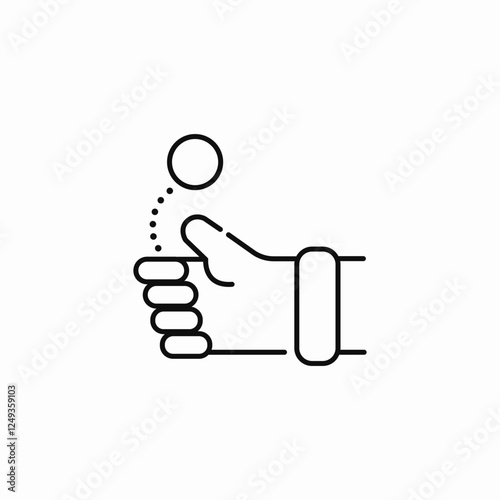 coin flip icon sign vector