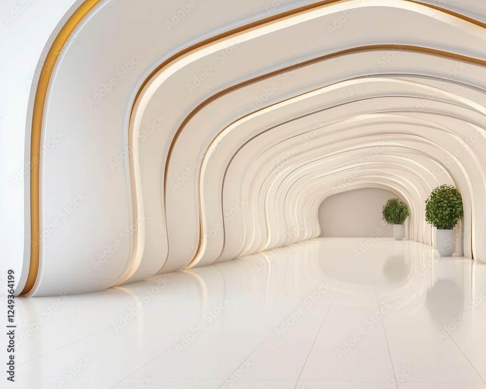 Obraz premium Futuristic zeroenergy shopping malls with kinetic flooring and renewable power