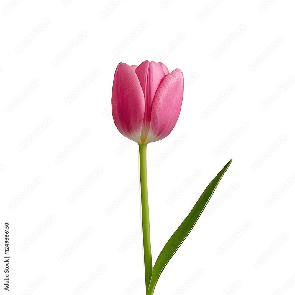 Pink tulips isolated on a transparent background Pink tulips isolated on a transparent background