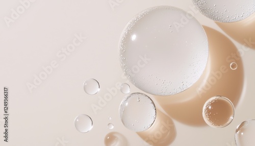 The way light passes through a water droplet reflects the openness and purity of beauty products designed for healthy, radiant skin