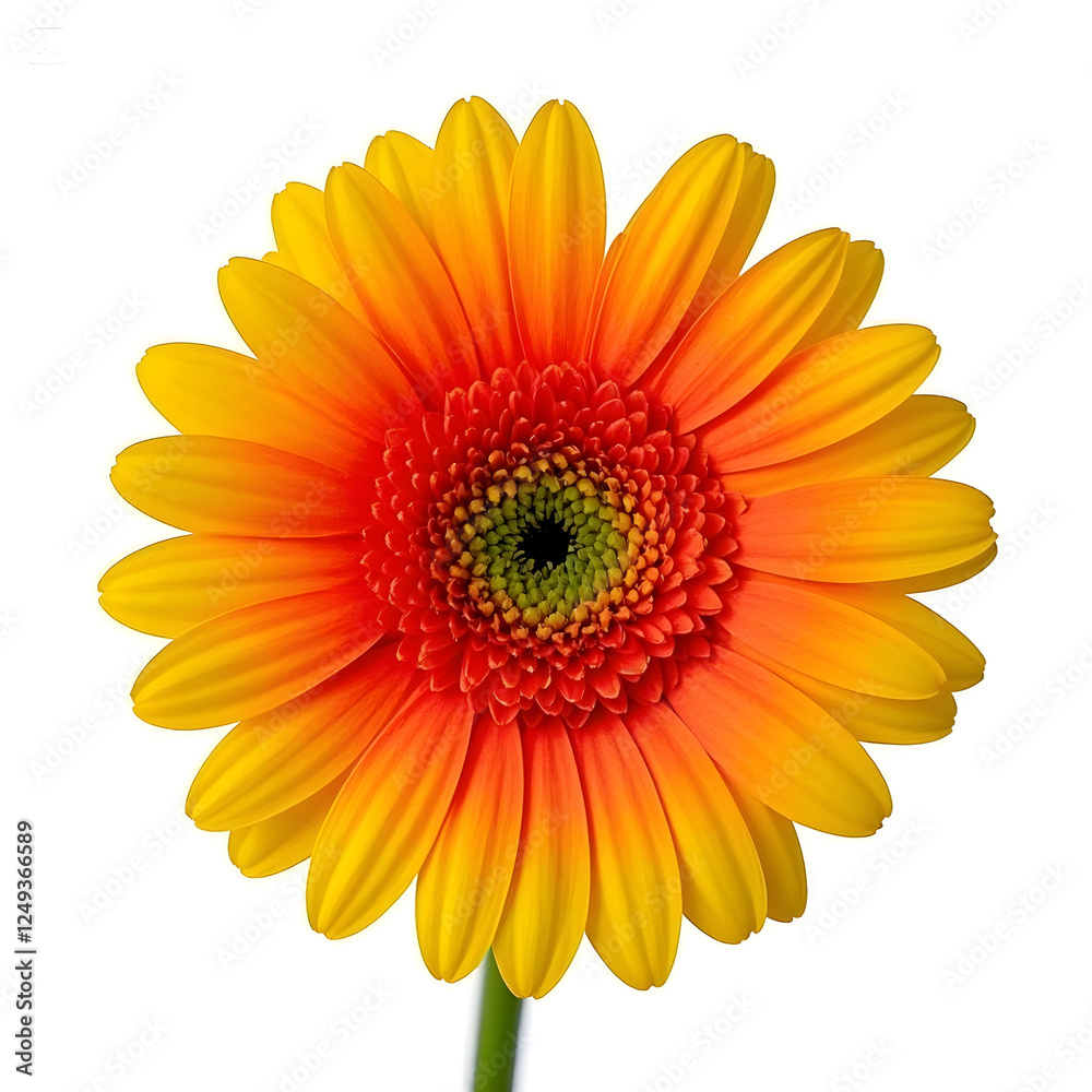 yellow gerber daisy on a transparent background yellow gerber daisy on a transparent background
