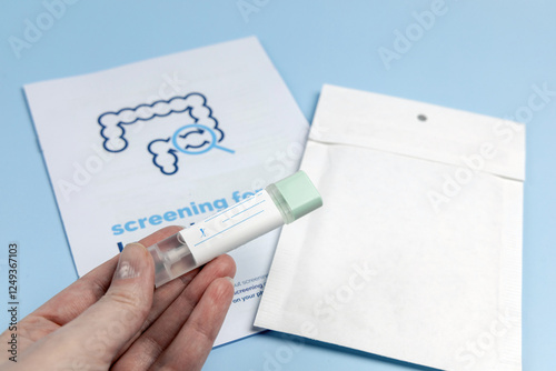 Foto Rectal cancer screening test for home use and lab delivery