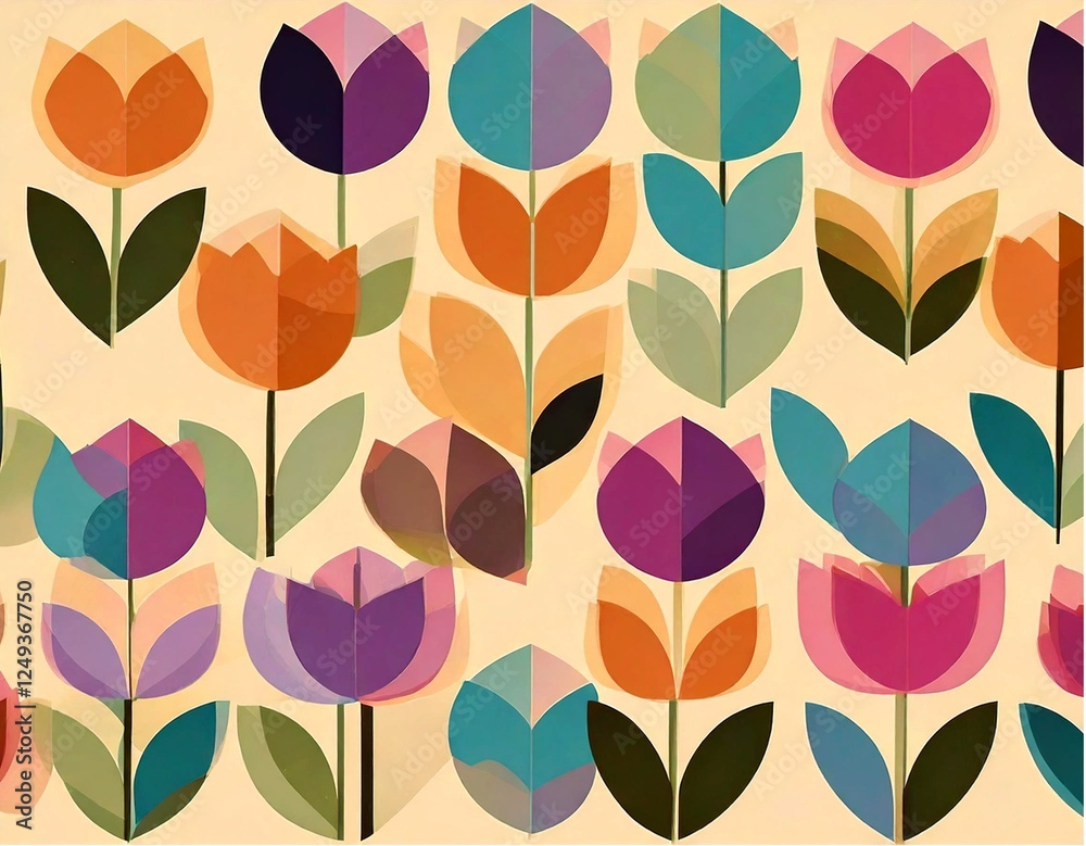 Obraz premium Tulpen auf weißem Hintergrund