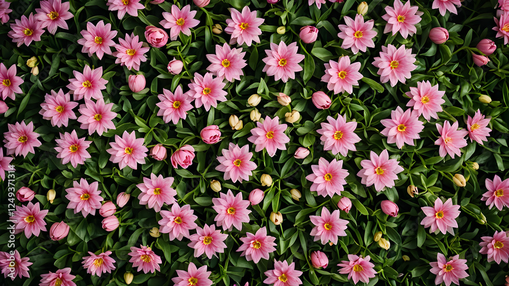 Naklejka premium Valentine's Day composition. mothers day, womens day concept. AI generated image, ai