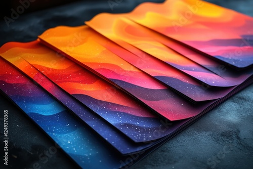 Graphic layouts for eye-catching promotional flyers in vibrant colors