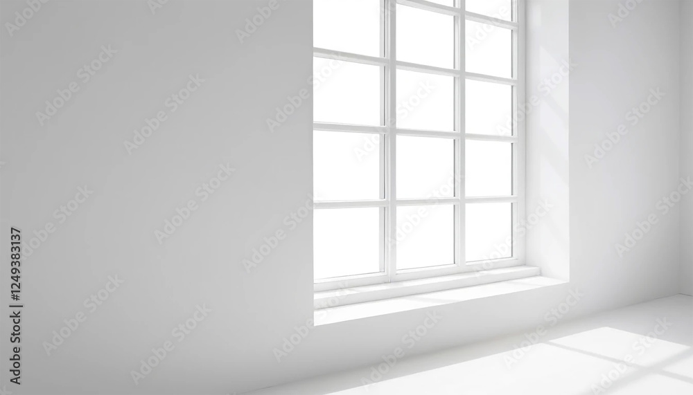 Fototapeta premium empty white indoor room