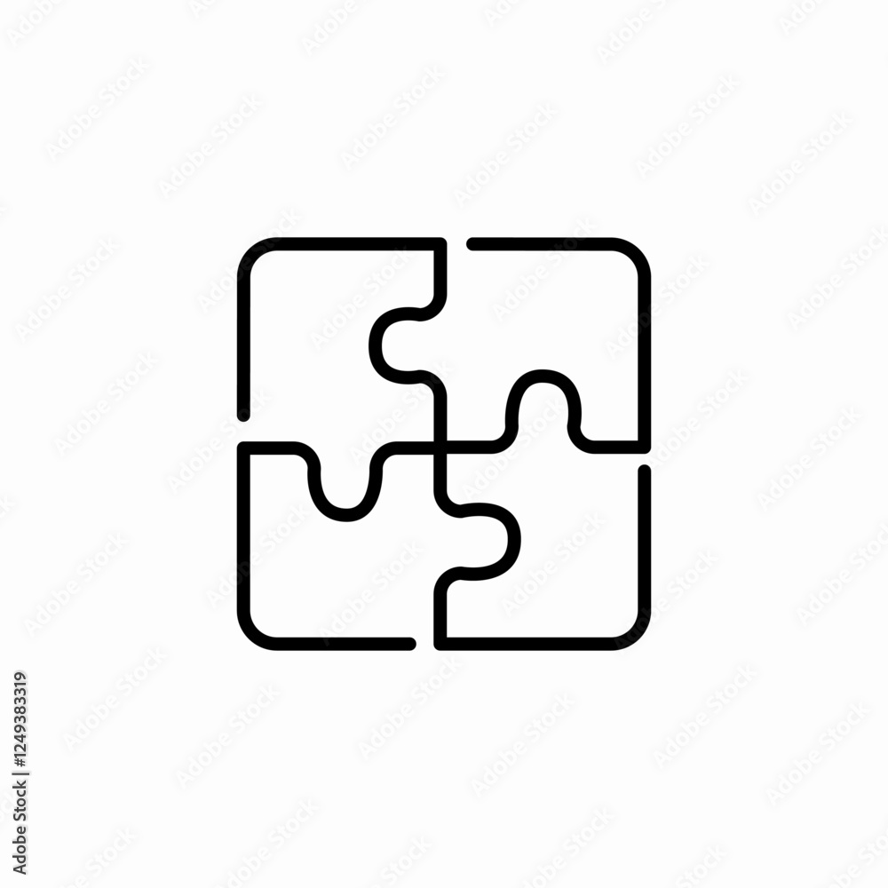 compact puzzle icon sign vector compact puzzle icon sign vector