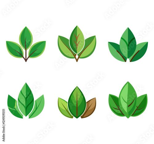 Nature Leaf vector icon design