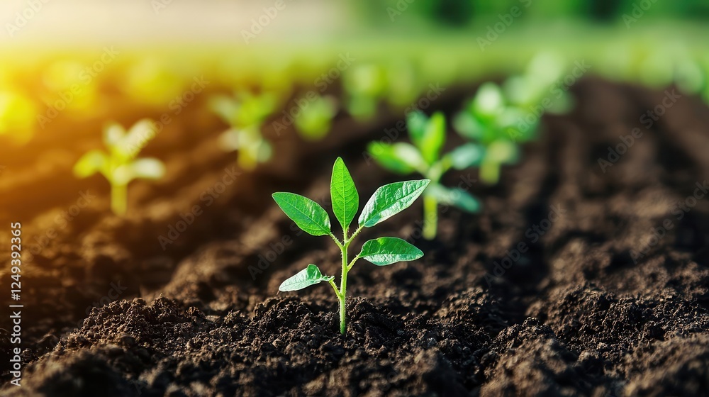 Fototapeta premium Regenerative grazing systems managed by AI to enhance soil health and biodiversity
