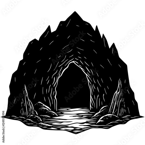 A mysterious cave entrance