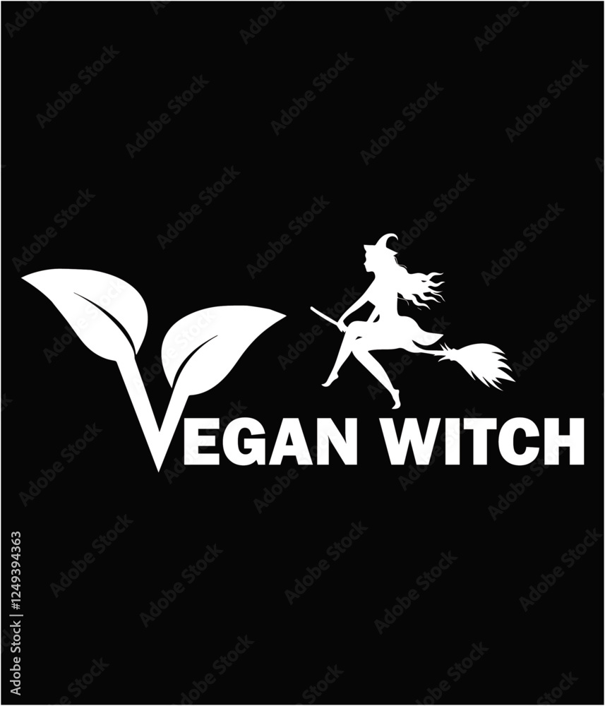 Obraz premium Vegan Witch printable cut file.