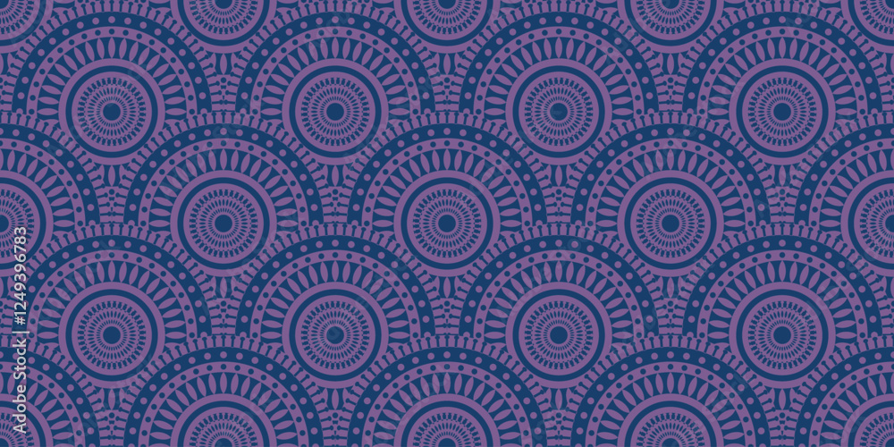 Repeat ethnic Easter circle pattern, seamless pattern Repeat ethnic Easter circle pattern, seamless pattern