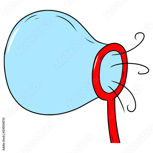 blowing bubbles illustration hand drawn isolated vector
