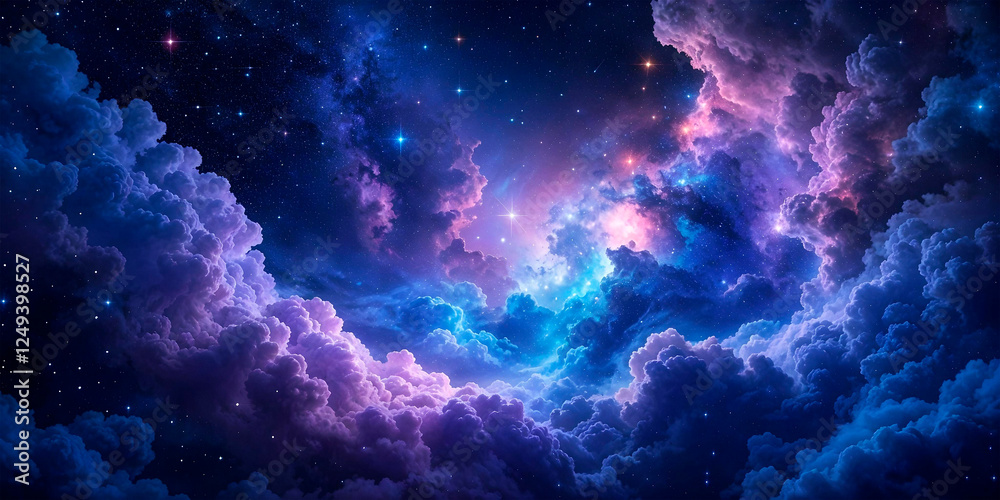 Obraz premium visualization of space fantasy sky 