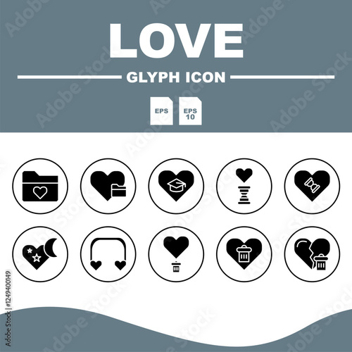 icon love set