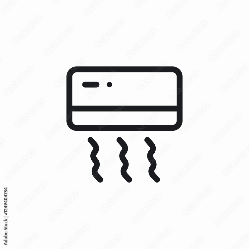 room ar conditioning icon sign vector room ar conditioning icon sign vector