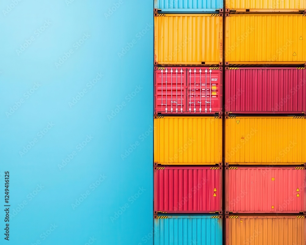 Fototapeta premium AImanaged carbonneutral shipping ports integrating renewable energy and CCS