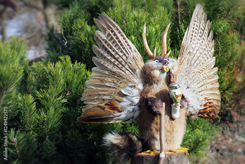 Wolpertinger/Raurackel - ein Sagenwesen aus Bayern und Österreich