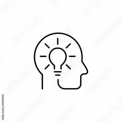 mind idea icon sign vector