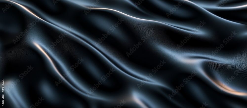 Fototapeta premium Dark Draped Fabric Texture