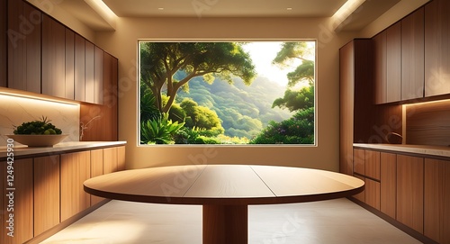 Modern dining room interior
