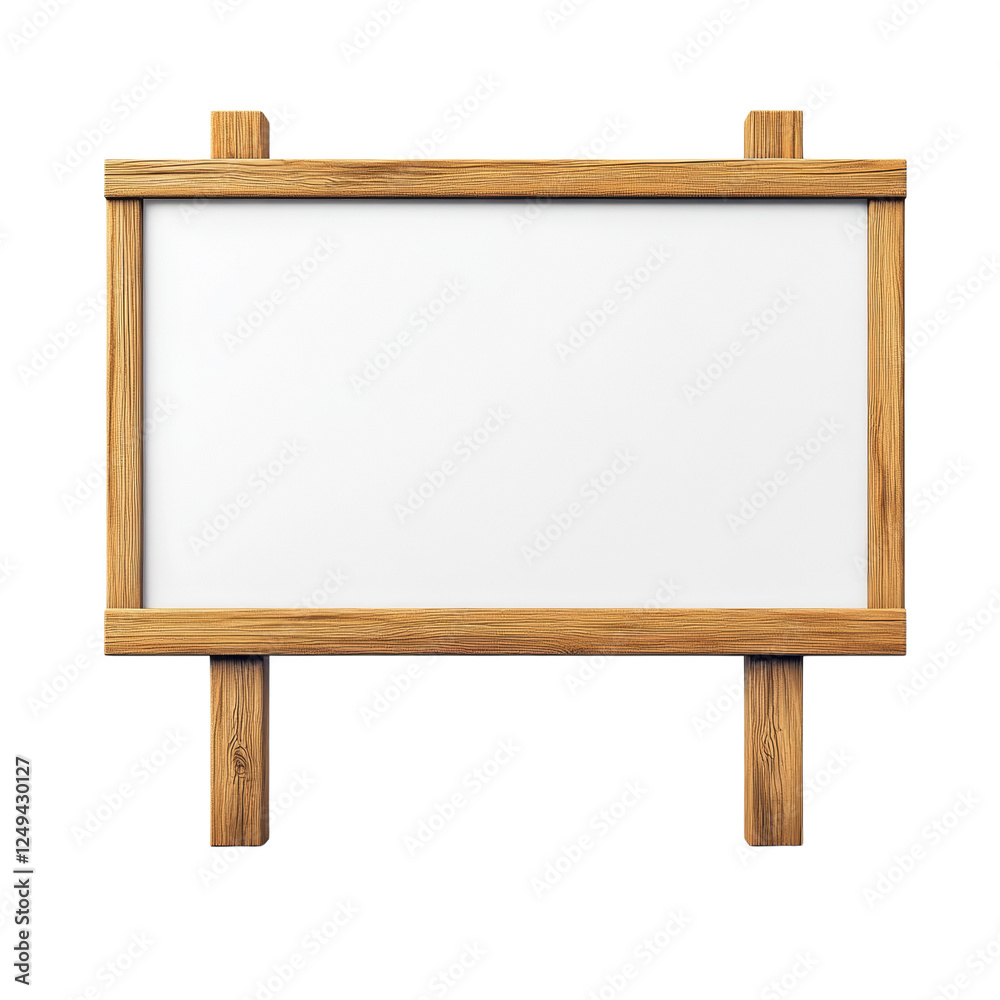 Rustic wooden signboard with blank space for custom messaging usage Rustic wooden signboard with blank space for custom messaging usage