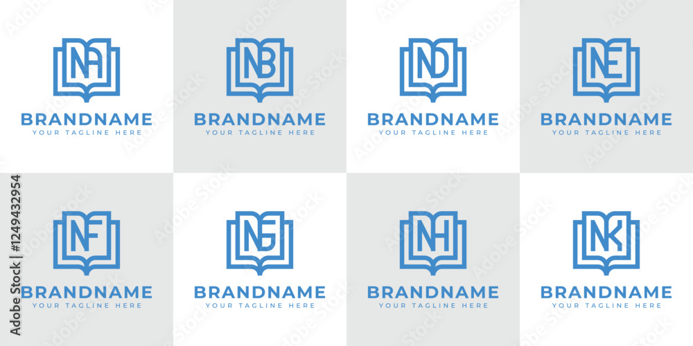 Letters NA NB ND NE NF NG NH NK Book Logo, symbolizing knowledge, education, and growth Letters NA NB ND NE NF NG NH NK Book Logo, symbolizing knowledge, education, and growth