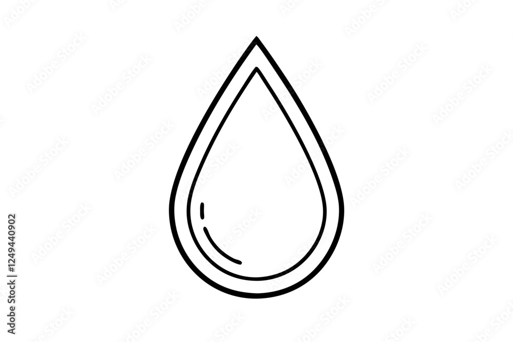 Fresh Rain Water Droplet Flat Icon for Apps Fresh Rain Water Droplet Flat Icon for Apps