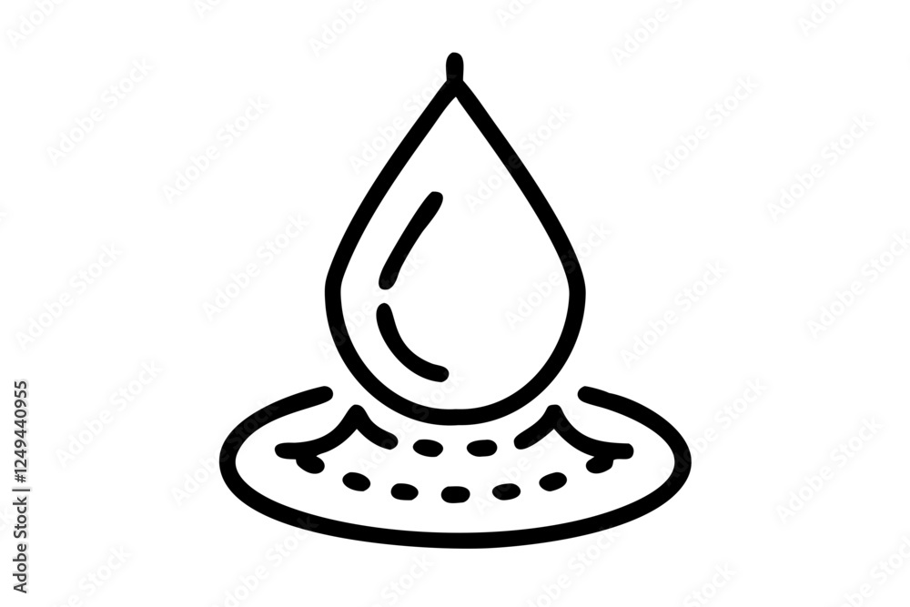 Fresh Rain Water Droplet Flat Icon for Apps Fresh Rain Water Droplet Flat Icon for Apps