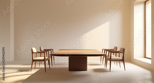 Modern dining room interior