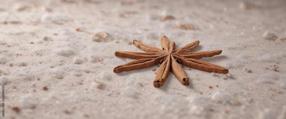 Snowflakes gently falling on a blanket of cinnamon-colored snow, snowflakes, gentle flakes, white blanket Snowflakes gently falling on a blanket of cinnamon-colored snow, snowflakes, gentle flakes, white blanket