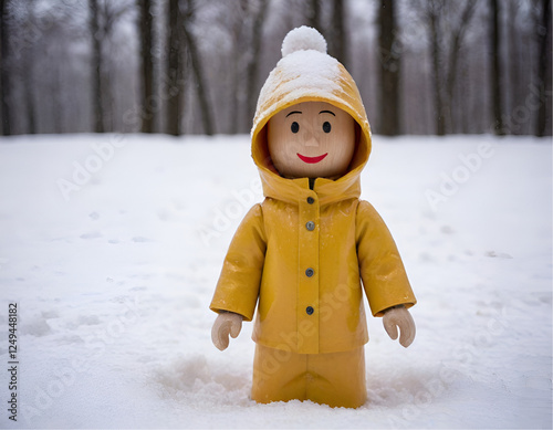 little girl in the snow