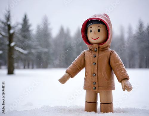 little figure in the snow