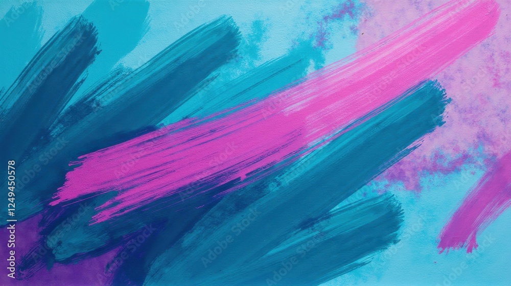 Vibrant Abstract Brush Strokes in Blue and Pink Tones Background Vibrant Abstract Brush Strokes in Blue and Pink Tones Background