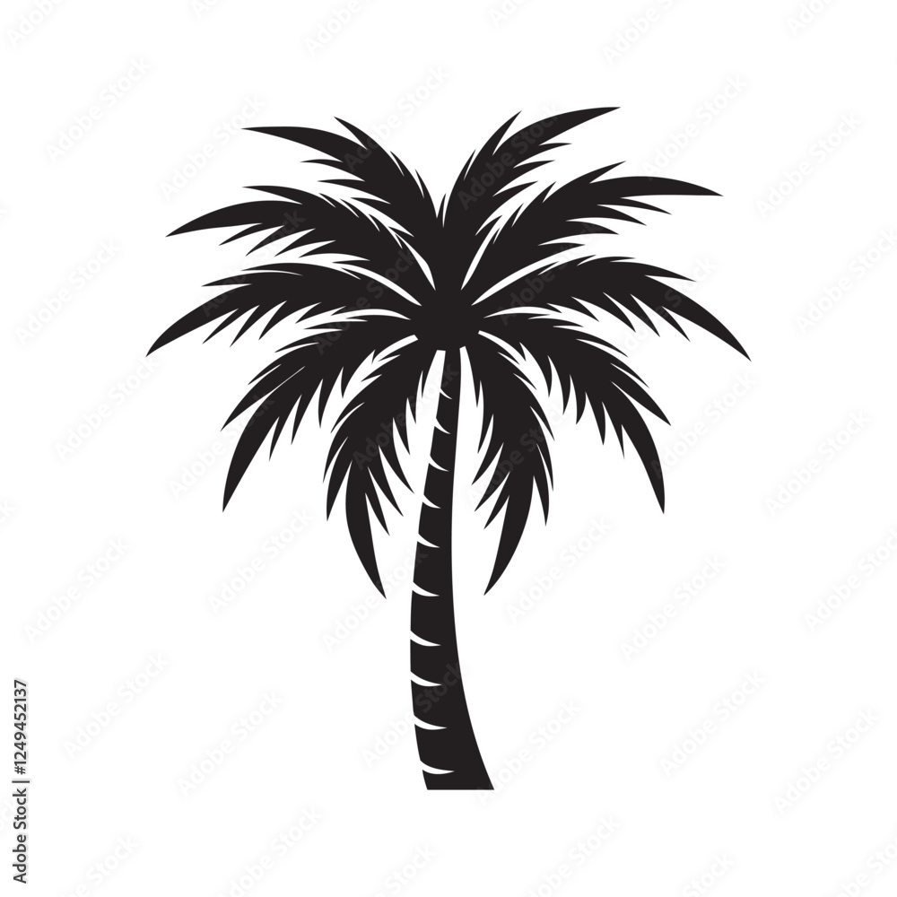 Obraz premium Palm tree silhouette Design