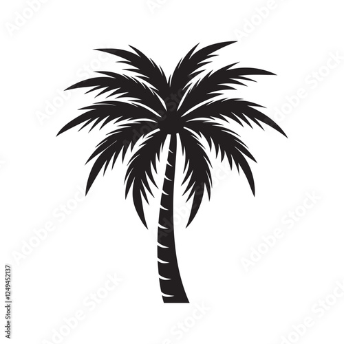 Palm tree silhouette Design