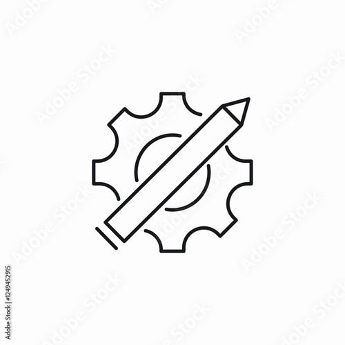 edit settings tool icon sign vector