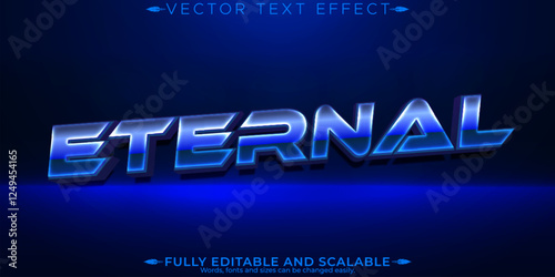 Space editable text effect, editable eternal and universe text style