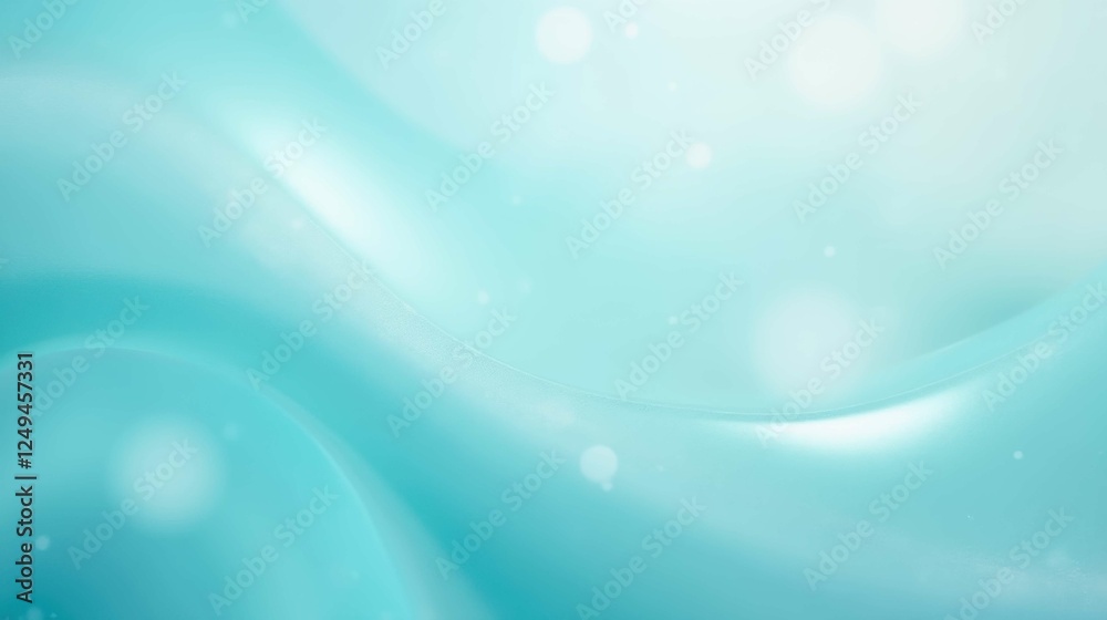 Soft Abstract Blue Background with Gentle Flowing Waves and Bokeh Soft Abstract Blue Background with Gentle Flowing Waves and Bokeh
