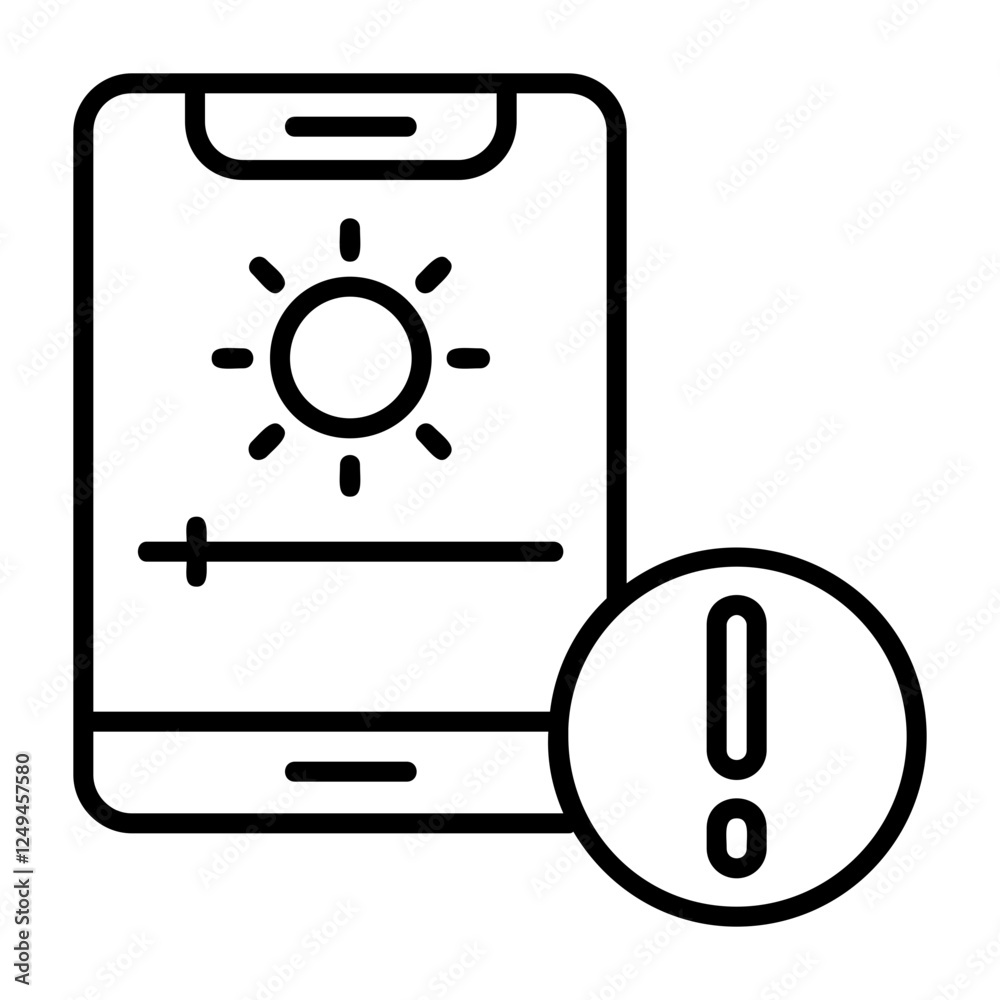 Adaptive brightness Outline Style Icon Design Adaptive brightness Outline Style Icon Design