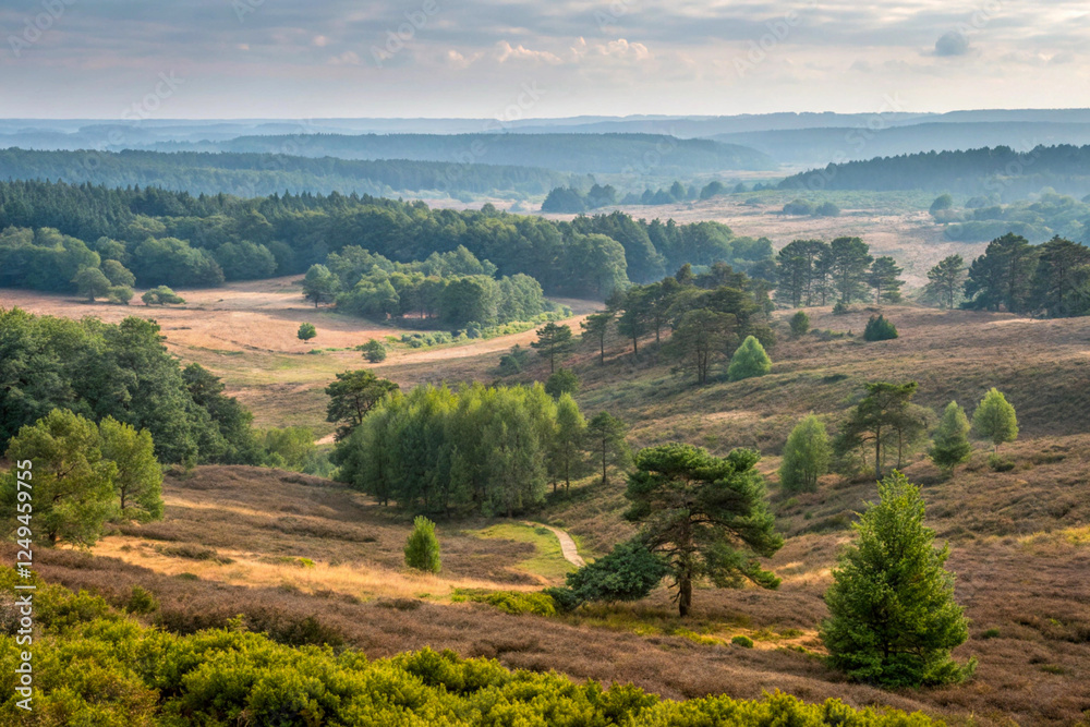 Fototapeta premium Features woodlands open heath