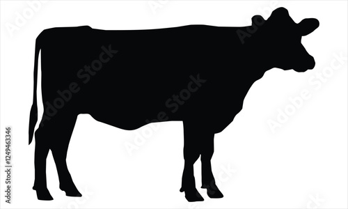 cow silhouette vector