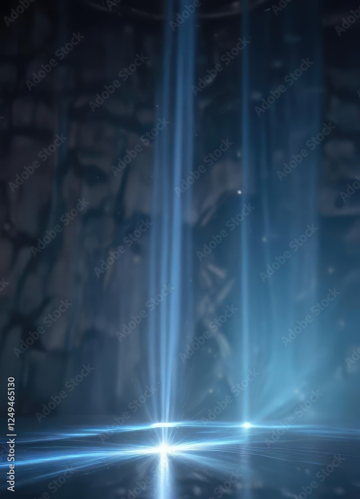 Rays of light bursting through a translucent blue backdrop, creating an ethereal ambiance, soft focus, ethereal ambiance Rays of light bursting through a translucent blue backdrop, creating an ethereal ambiance, soft focus, ethereal ambiance